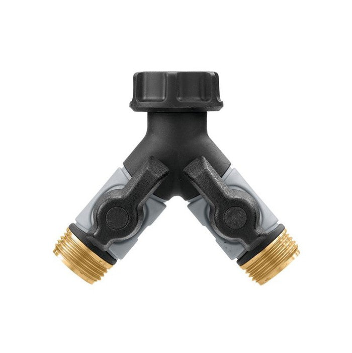 Brass / Plastic Two Way Tap - Threaded