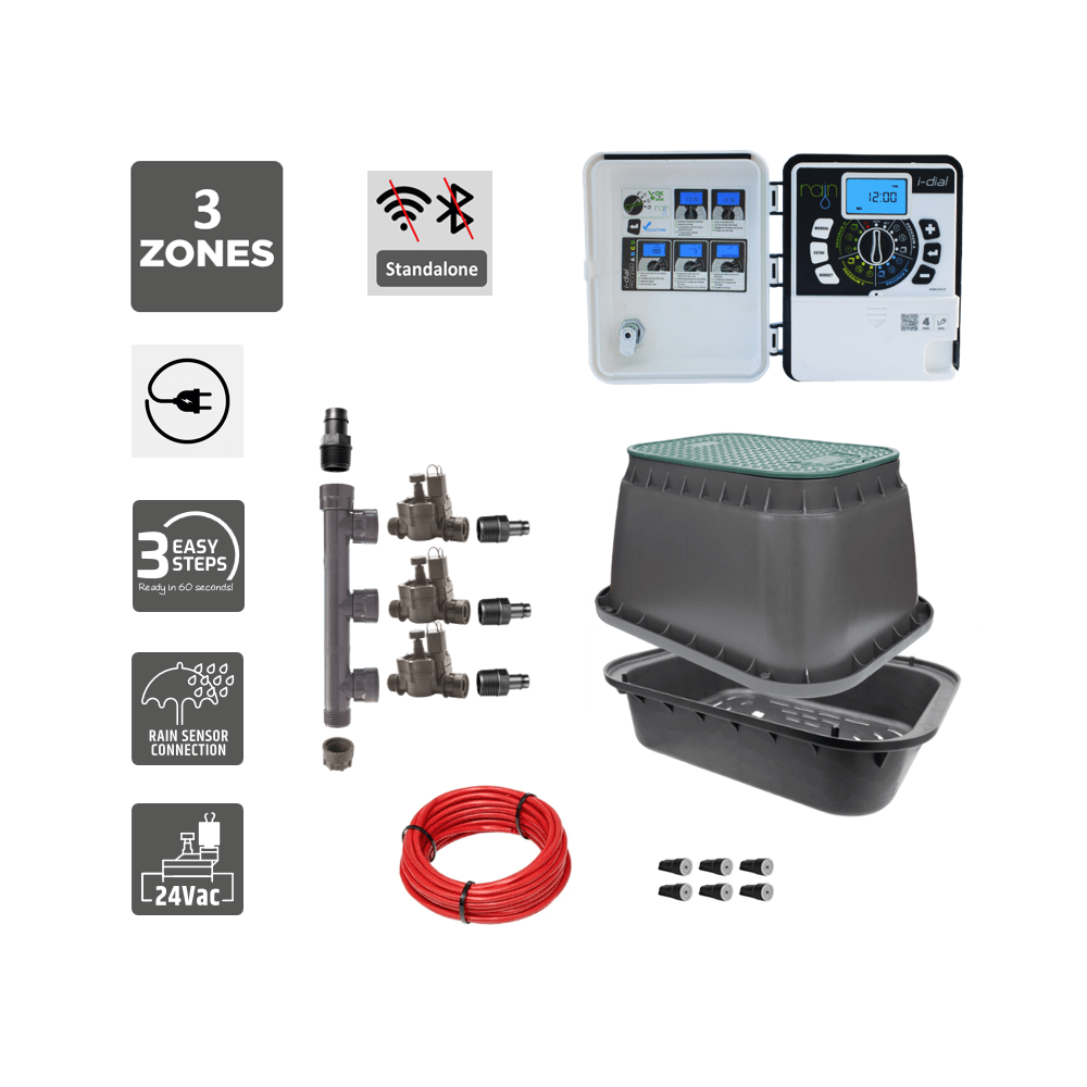 Smart Valve Box Kits with Standalone AC Controller - Irrigation Easy