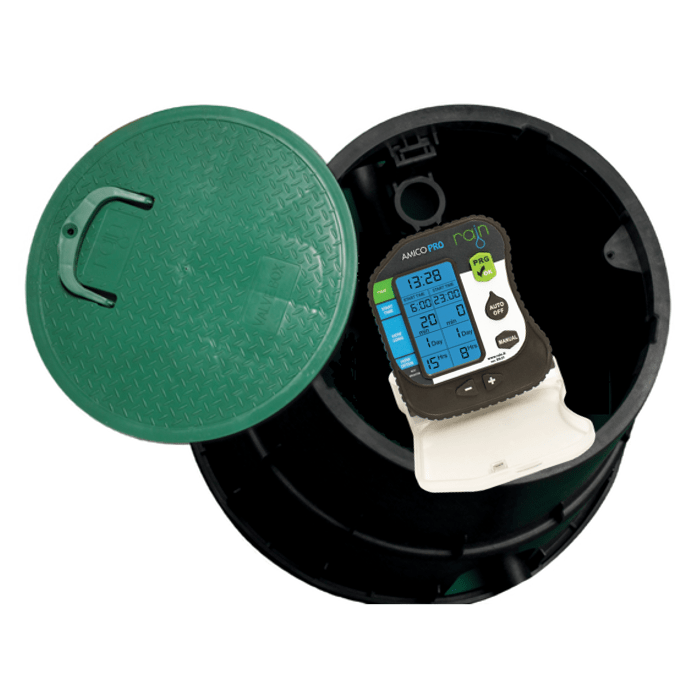 1 Zone Smart Valve Box Kit with Rain Amico Pro Controller - Irrigation Easy