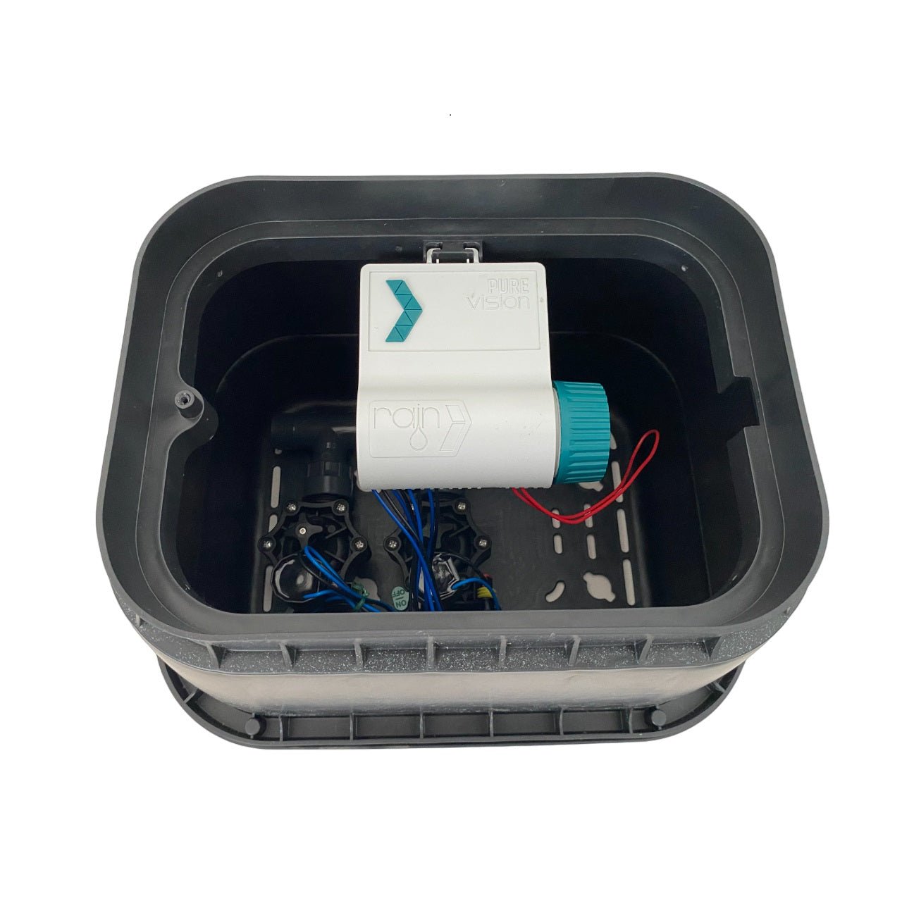 2 Zone Smart Valve Box Kit with Rain Pure Vision Bluetooth Controller - Irrigation Easy