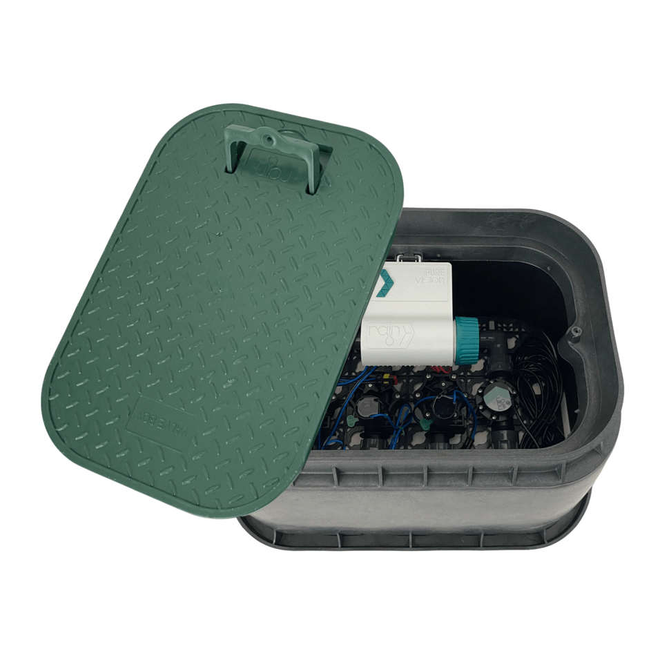 3 Zone Smart Valve Box Kit with Rain Pure Vision Bluetooth Controller - Irrigation Easy