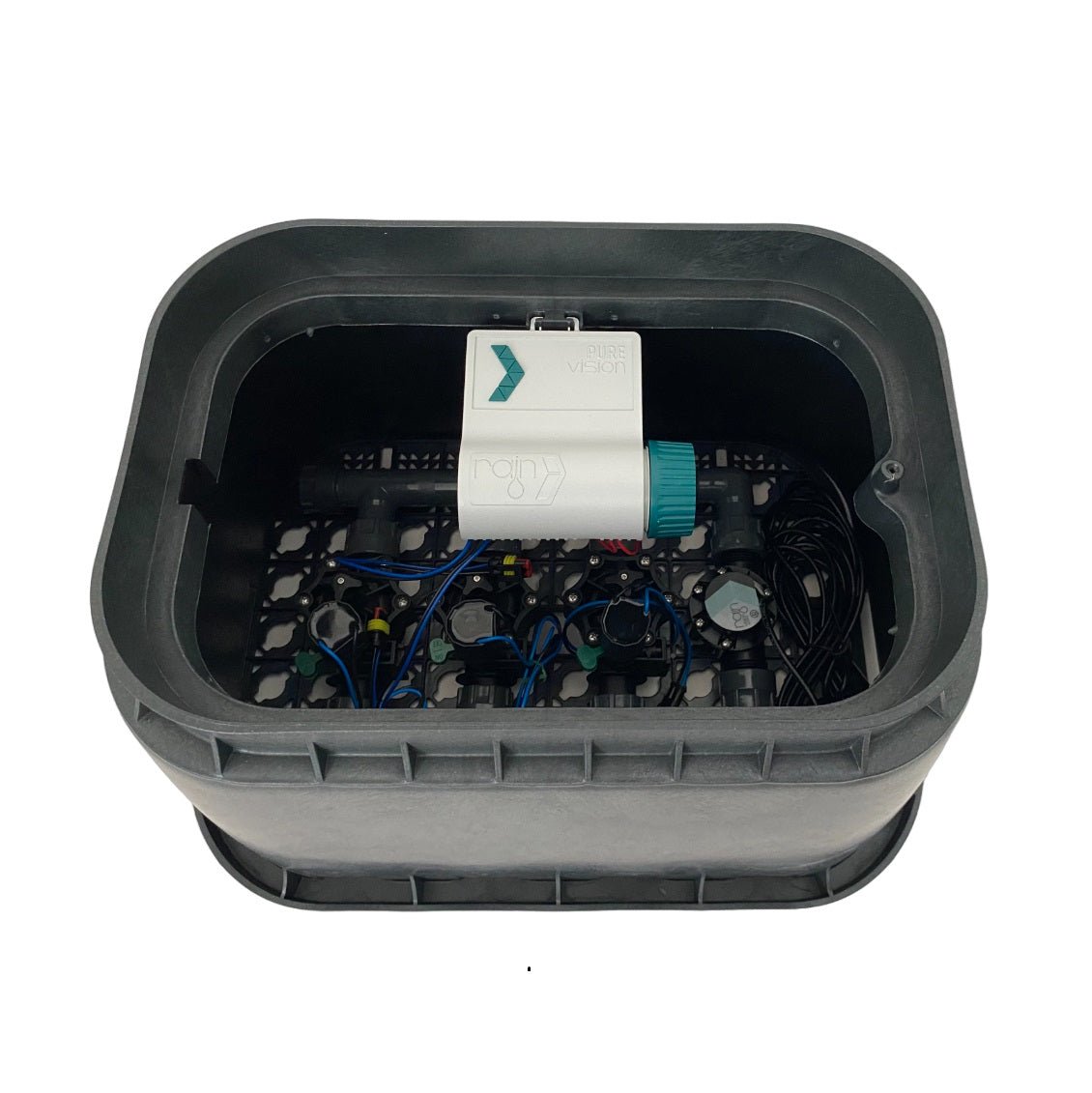 3 Zone Smart Valve Box Kit with Rain Pure Vision Bluetooth Controller - Irrigation Easy