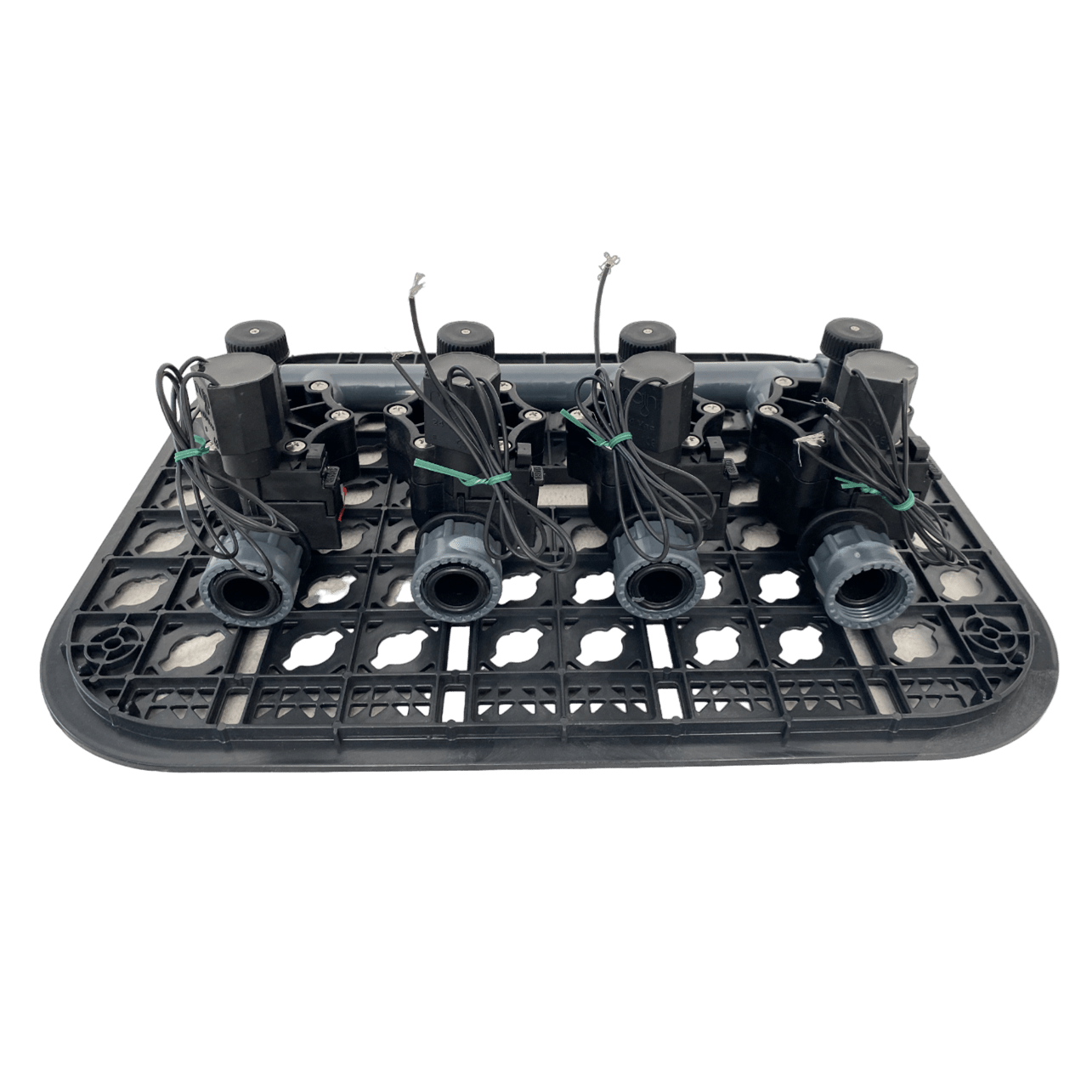 4 Zone Pre - assembled Rack Kit 113 with 4 RN 155 24VAC Solenoid Valves - Irrigation Easy