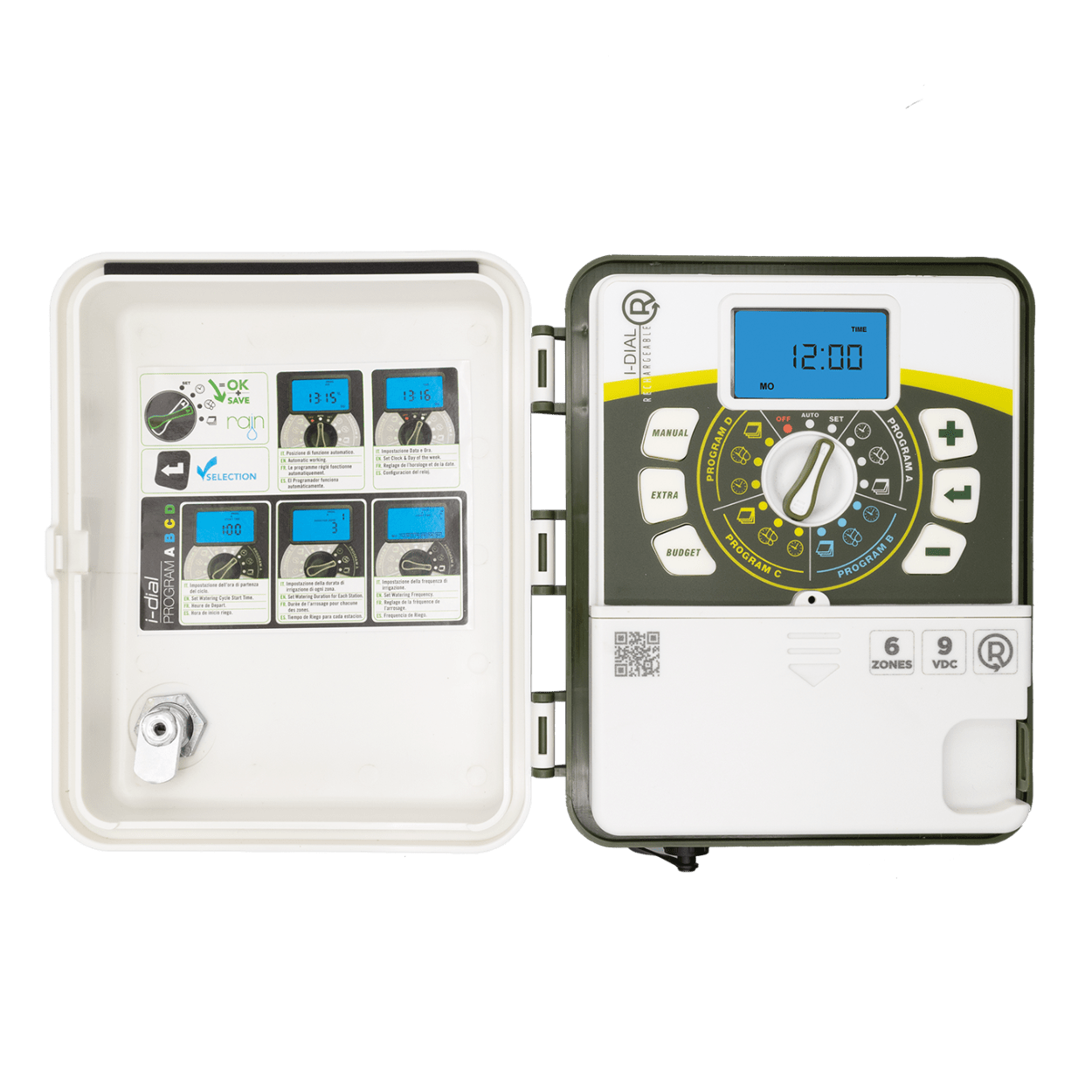 4 Zone Smart Valve Box Kit with Rain I - Dial R Controller - Irrigation Easy