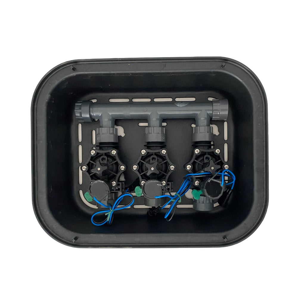 3 Zone Smart Valve Box Kit with Rain I-Dial R Controller