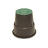 RAIN PZCM-15 Round Valve Box ( 152mm Lid x 229mm Depth x 243mm Base )
The PZCM-15 circular round valve box with Black body - Green lid and with patented opening handle allows the installer to easily access the solenoid valves and keepRAINRAINIrrigation EasyIrrigation Easy