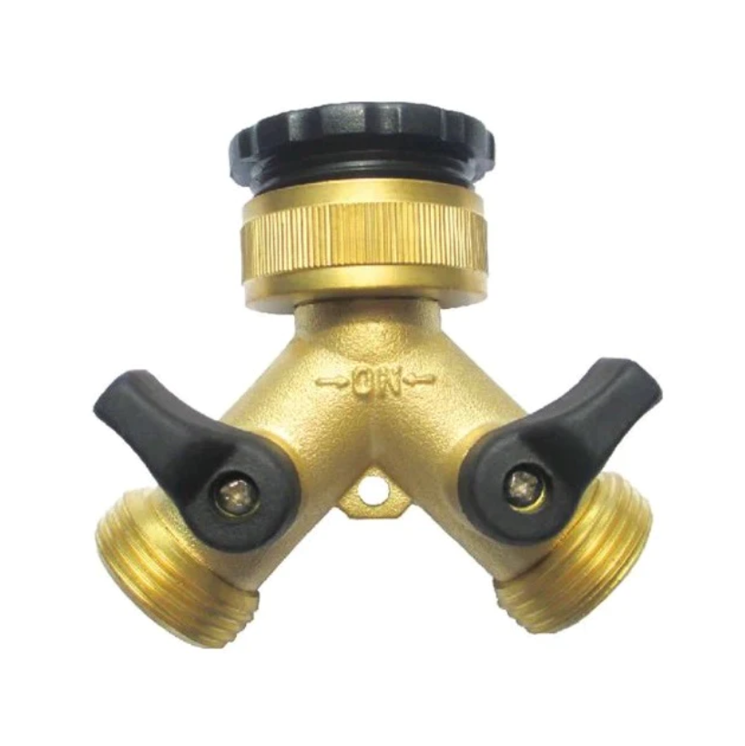 Brass 2 Way Tap -Threaded