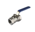 Nickel Coated Brass Ball Valve with Stainless Steel Handle, PN16 Rated