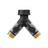 Brass / Plastic Two Way Tap - Threaded - Irrigation Easy