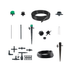 Drippers and shrubblers custom irrigation design kit with tubes, stakes, and connectors for drip irrigation planner.