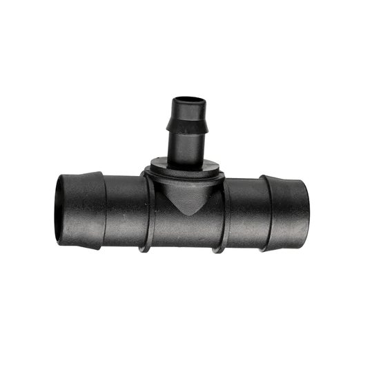 Lateral Reducing Barbed Tee, lateral barbed fittings - Irrigation Easy