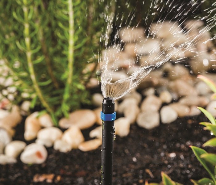 Micro Jet Sprays Quarter Circle Blue Base and Black Cap - Irrigation Easy