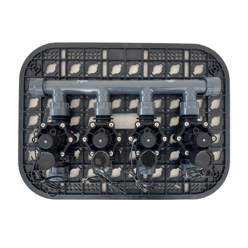 Rain 4 Zone Valve Box Kit - 24VAC Valves - Irrigation Easy