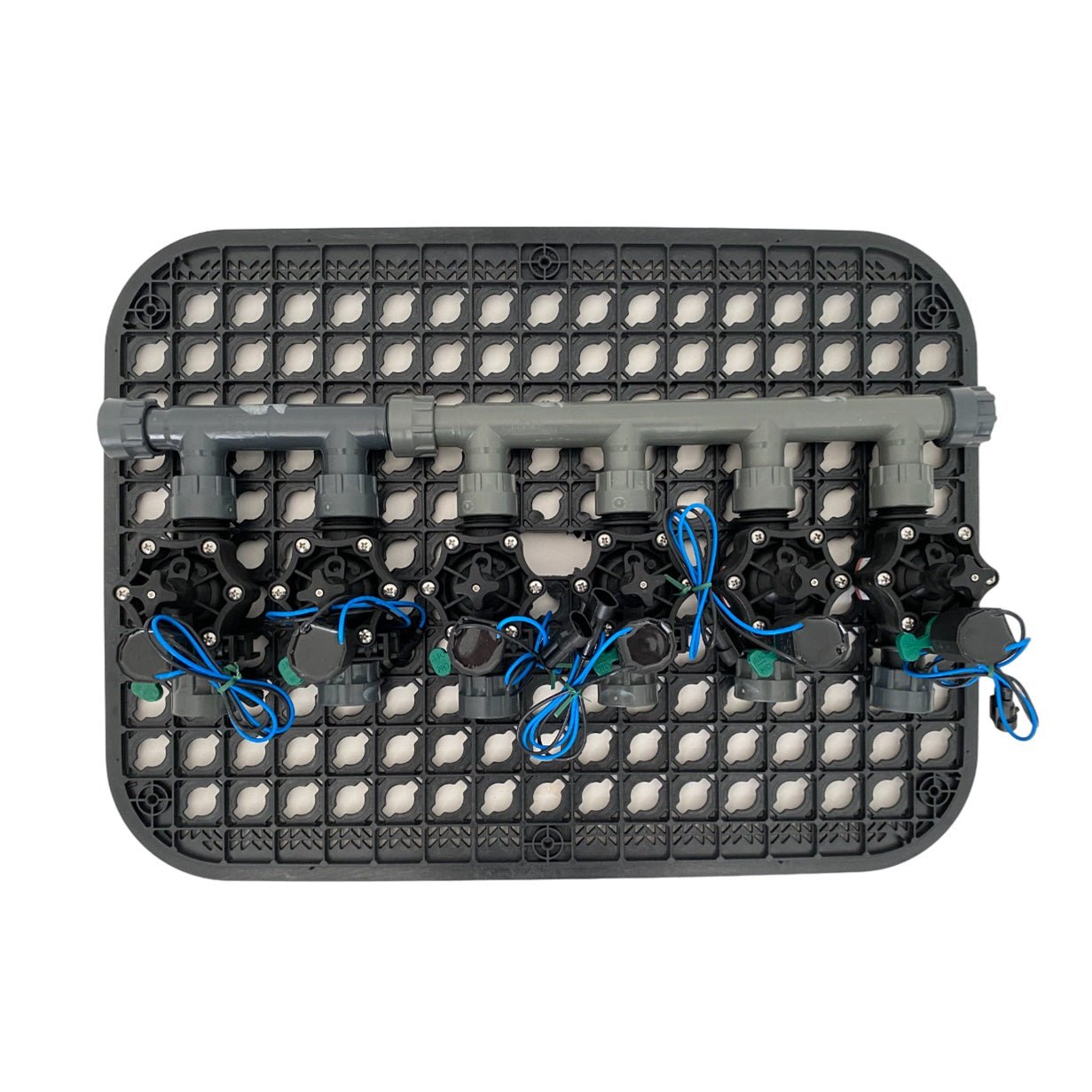 Rain 6 Zone Irrigation Valve Box Kit - 9VDC Valves - Irrigation Easy