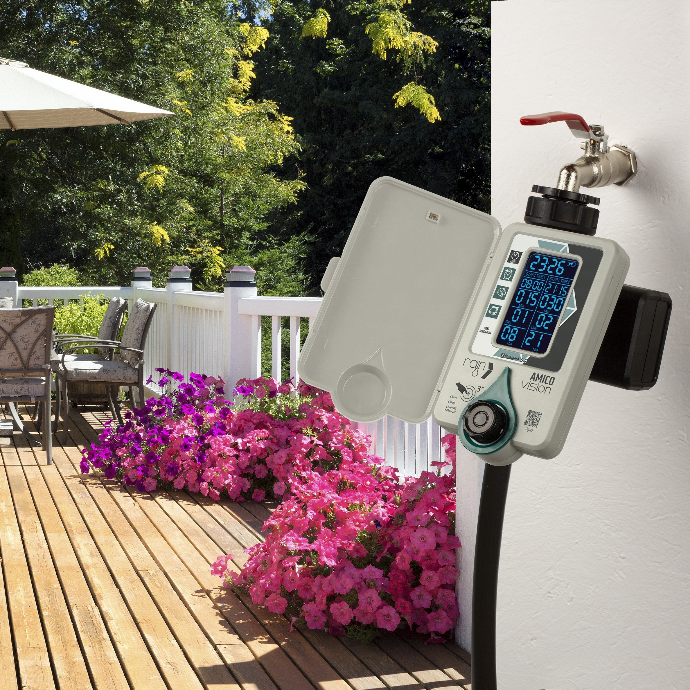 RAIN Amico Vision Single Outlet Bluetooth Tap Timer (Wifi Ready) - Irrigation Easy