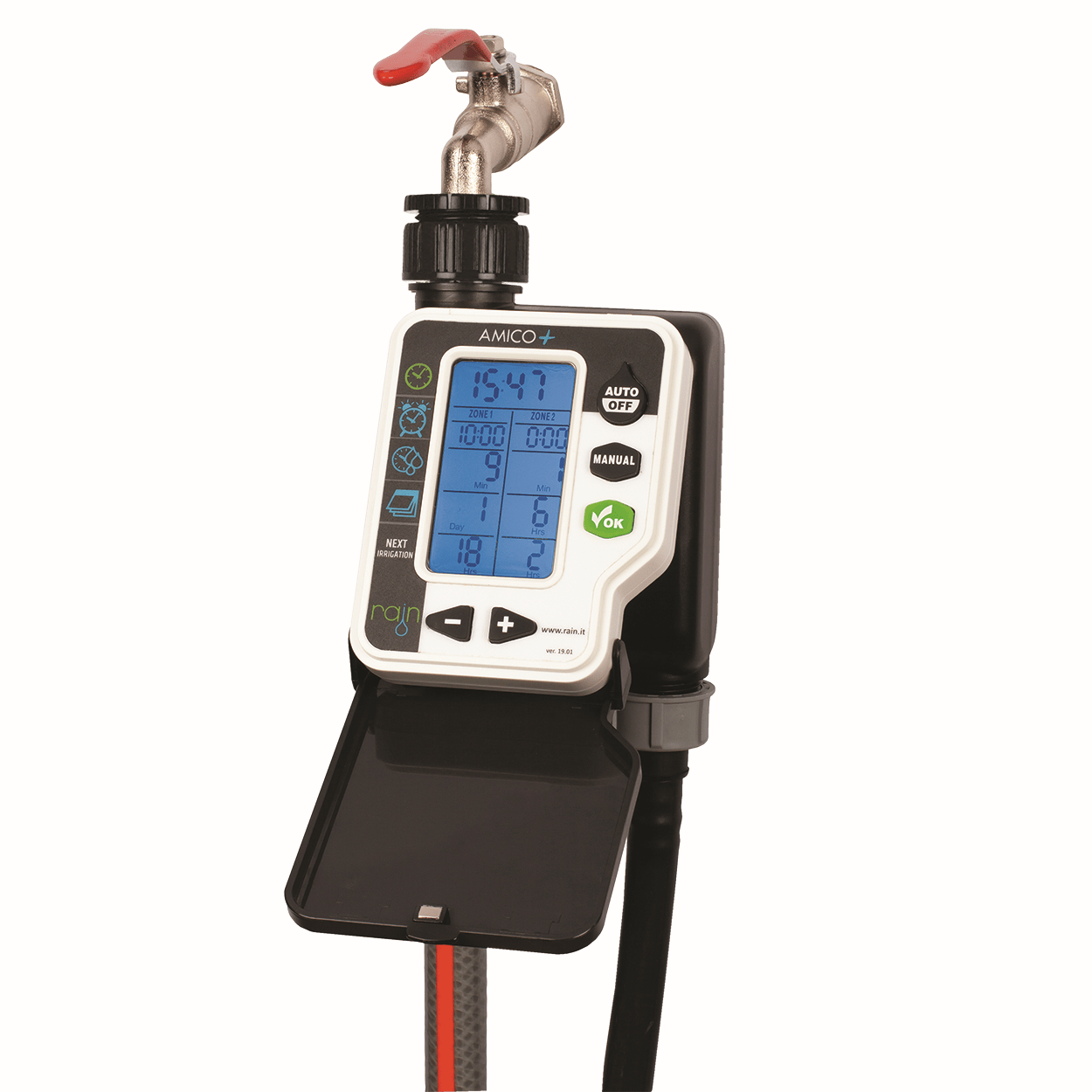 RAIN Amico+2 Dual Outlet Tap Timer - Irrigation Easy