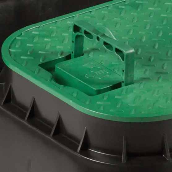 RAIN PZRM - 115 Jumbo Rectangular Valve Box ( 550mm Lid x 330mm Depth x 660mm Base ) - Irrigation Easy