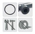 RAIN Manifold Swivel Cross 4F - 25mm/1" - PVC