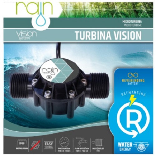 RAIN TURBINA Vision Irrigation Controller Water Energy Charging Device