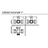 RAIN Manifold Swivel Cross 3Fx1M - 25mm/1" - PVC