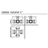 RAIN Manifold Swivel Cross 4F - 25mm/1" - PVC