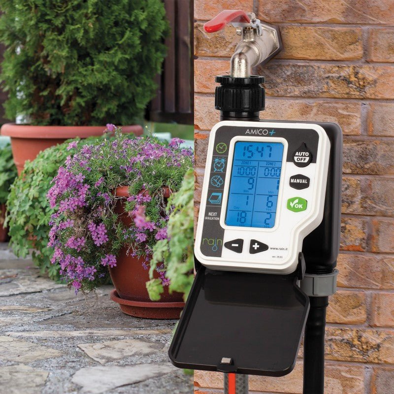 RAIN Amico+2 Dual Outlet Tap Timer - Irrigation Easy