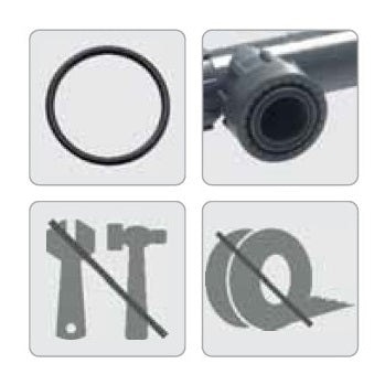 RAIN PVC Manifold Swivel Elbow FxM - 25mm/1" - Irrigation Easy